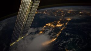 American astronaut Reid Wiseman’s view of Florida just before dawn on Friday, Sept. 12, 2025 on board ISS (credit: Florida Today)